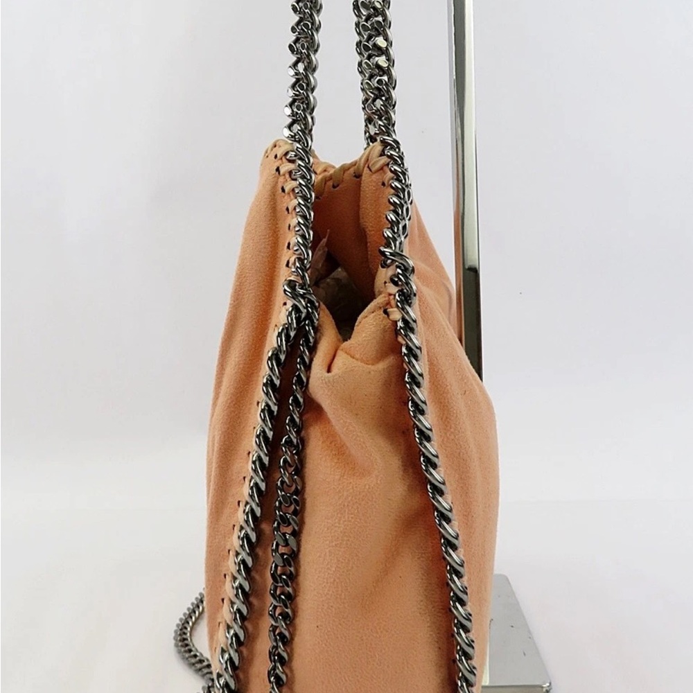 Stella McCartney Peach Shoulder Bag with Chain Trim - Picture 4 of 16